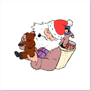 Santa Clause With Gifts | Santa is Coming Posters and Art